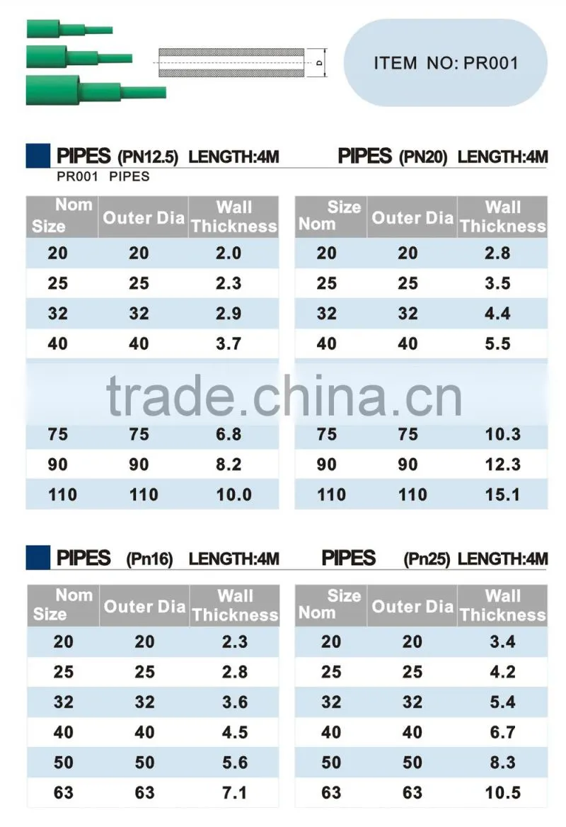 Factory price logo custom ppr end cap plumbing fittings