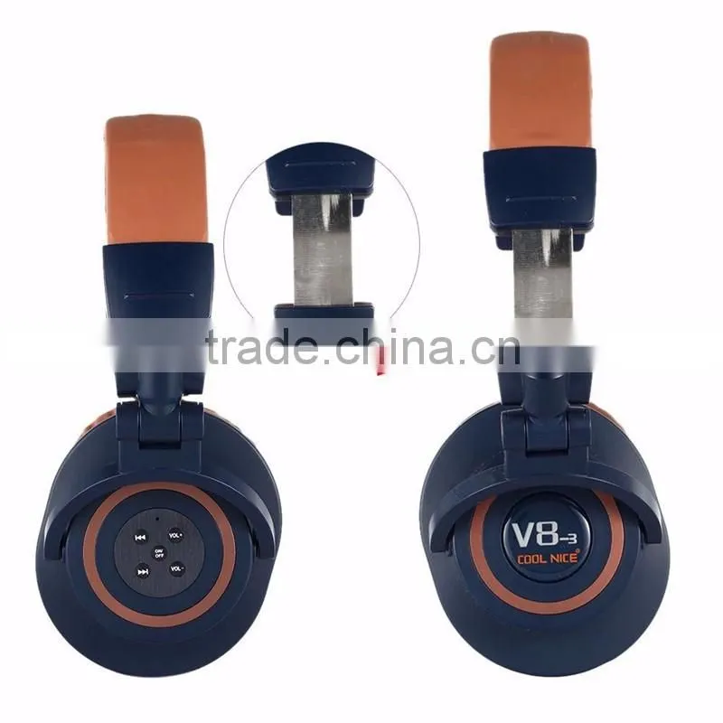 V8-3 Wireless Bluetooth Headphone Bluetooth 4.0 Foldable Super Bass Stereo Headset Cordless Headphones with Mic for Phone