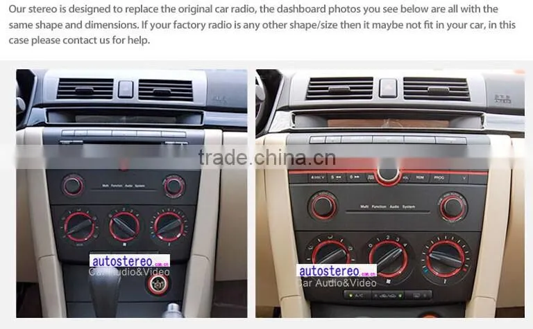 Android 4.4.4 GPS Navigation Car DVD player for Mazda 3 GPS