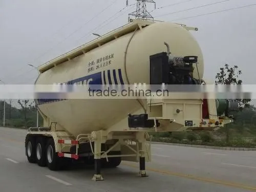 CIMC bulk powder material tanker semi trailer for sale/bulk cement tank semi-trailer
