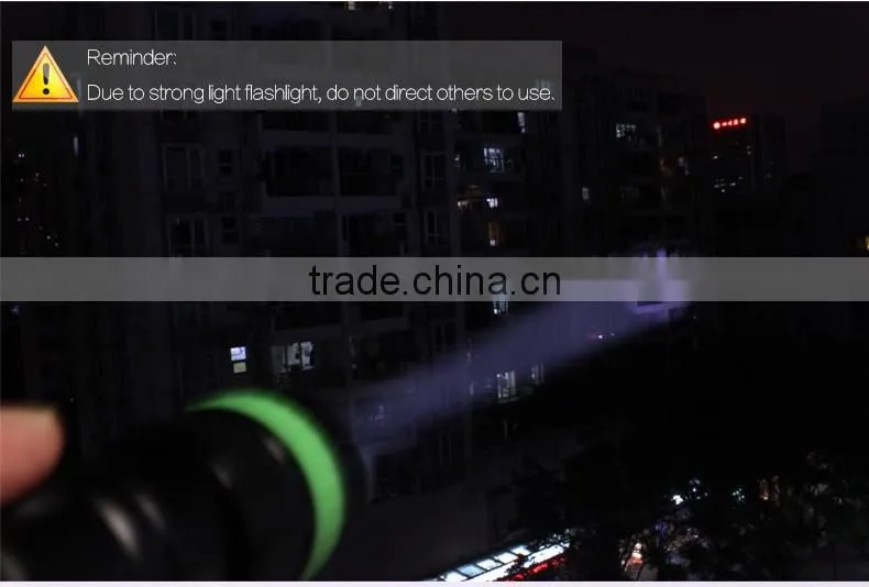 Powerful multi-function rechargeable led flashlight TC18 350 lumen led flashlight