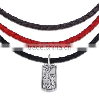 china manufacturer 2014 fashion leather necklace ,colourful pendent necklace