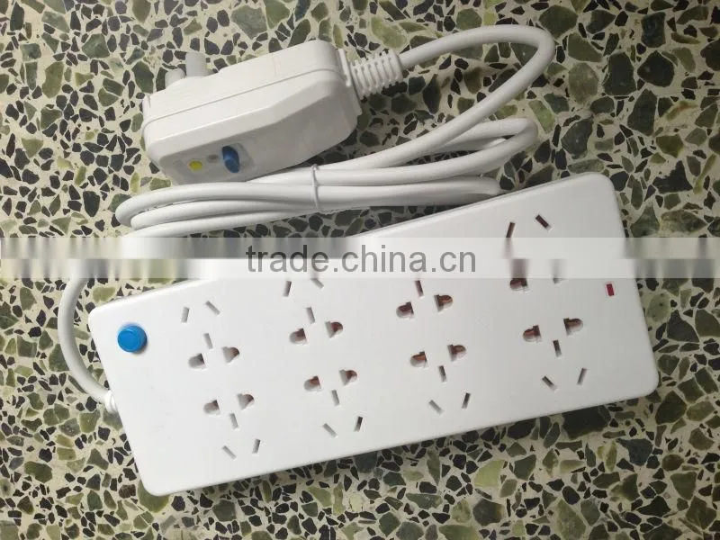 New Style 8 Outlet Power Socket Strip With Lightning 1.8m