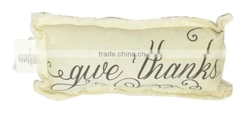 Thanks giving cotton fabric pillow for home decoration and gifts