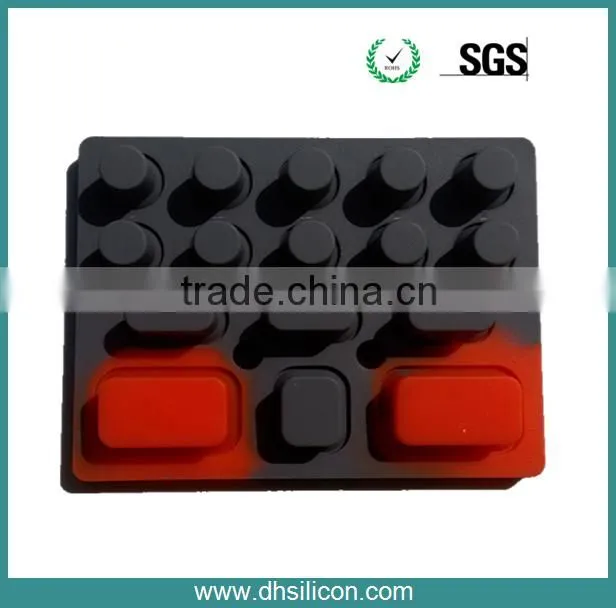 RoHs SGS certificatied custom silicone gel keypad