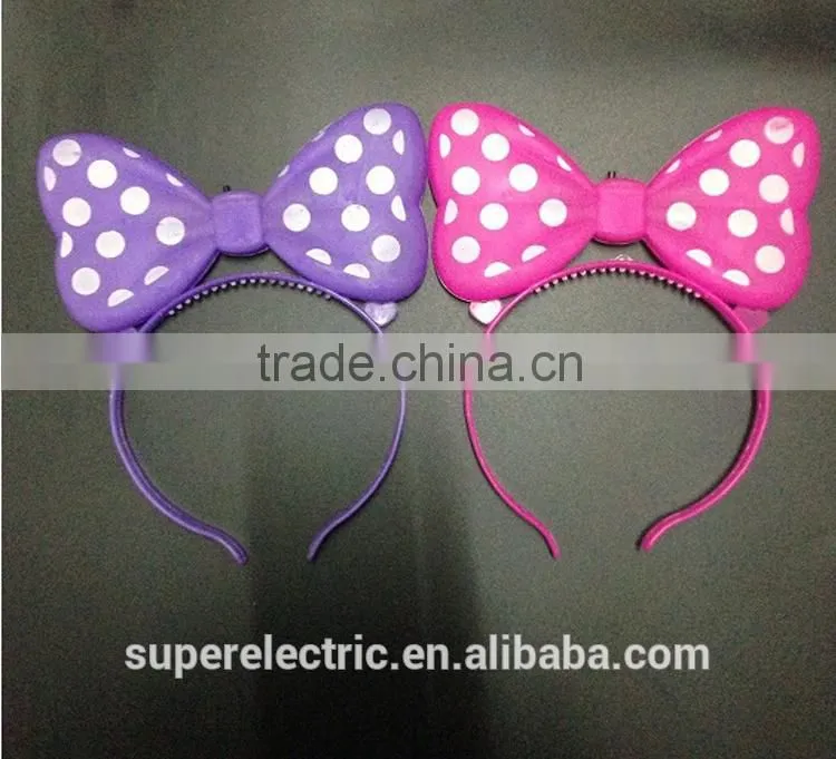 Made in china high quality wholesale cheap hair band led light hair pin