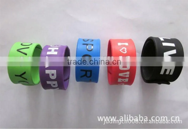 olympic silicone bracelets silicon bracelet small middle large size customized logo bracelet slap band