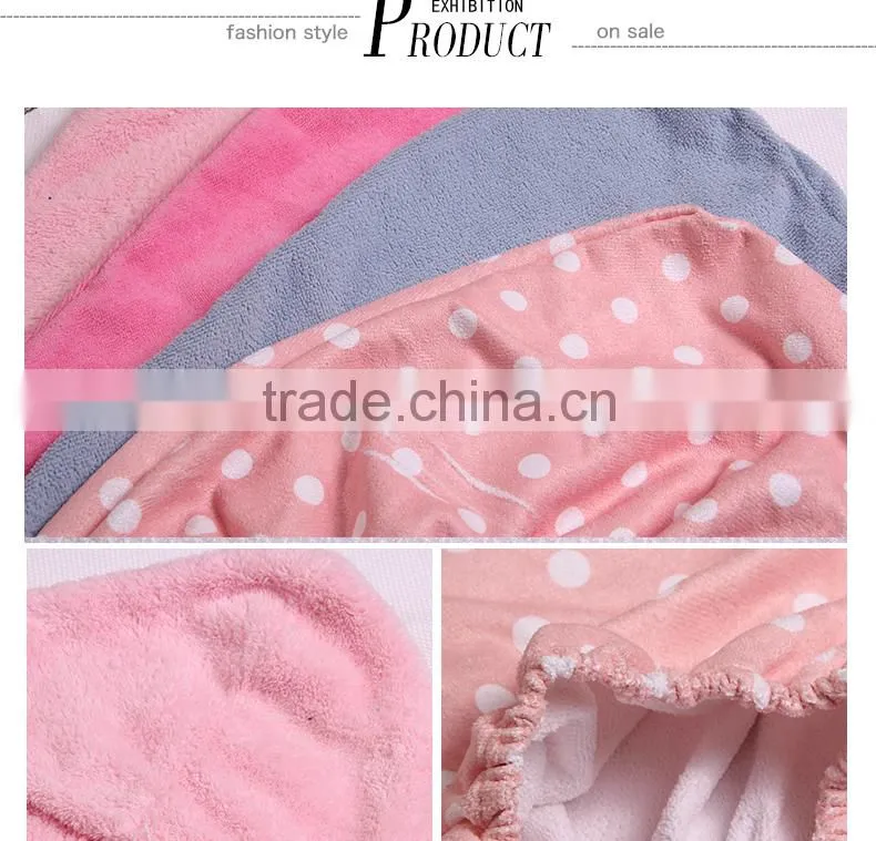 Hot selling microfiber towel for hair/ microfiber drying shower cap