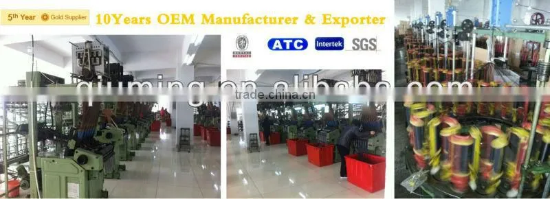 Nylon+EVA material customized logo foaming ski webbing