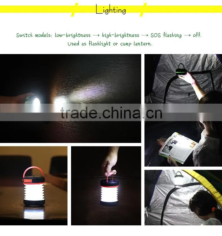 Hot Mini Telescopic Multifunction Protable Lantern with Hanging Camping Latern and Home Camping Lantern