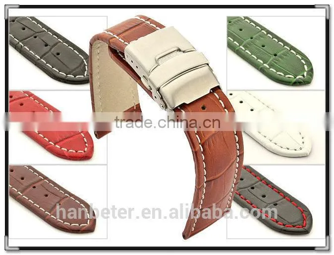 CE&RoHS Standard and Factory Supply Directly 2015 leather watch strap with buckle