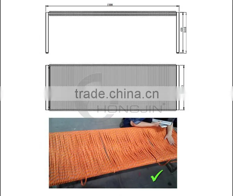 Hongjin Shoe Retail Store Rope Bench