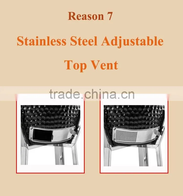 China 21" inch Kamado Grill, 2016 Import Outdoor Kitchens, bbq gas grill