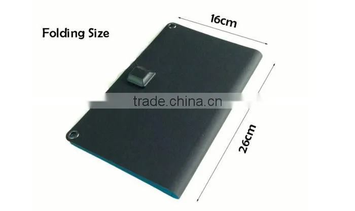 Leather case Photovoltaic solar charger USB 2.0 output for smartphone