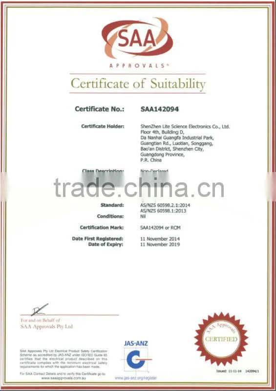 AU standard IC from USA 12w COB LED track light with Rubycon capacitor