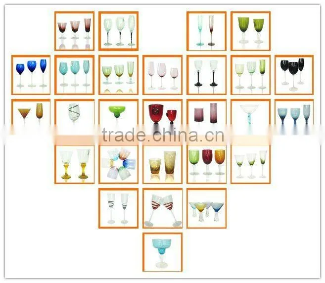 Big mouth wine glass stemware,drinking glass