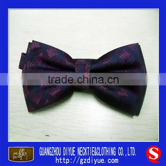 100% polyester light red decorative bow tie