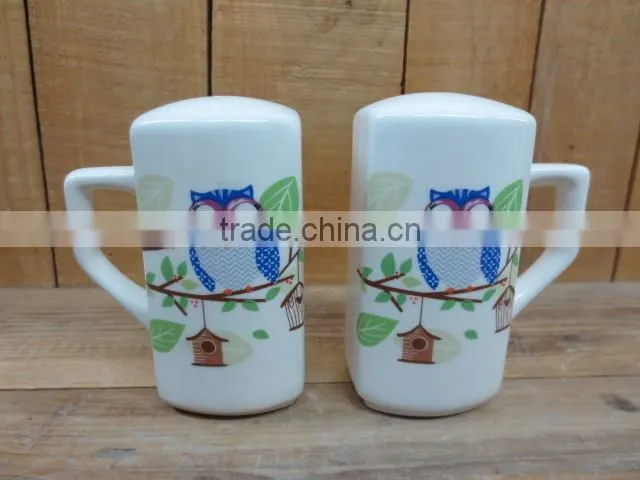 New owl decal mug big mug water mug