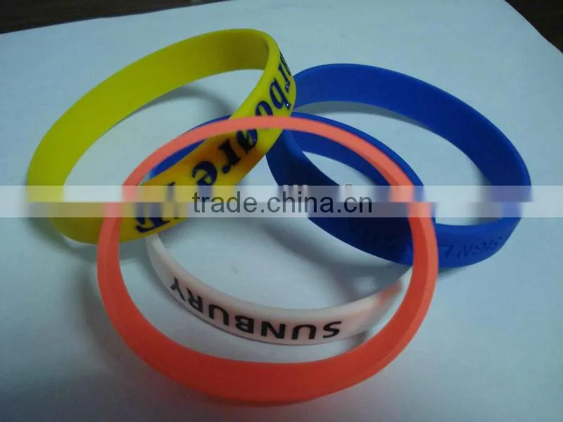 silicone bracelet in belgium flag colour for 2014 brazil world cup