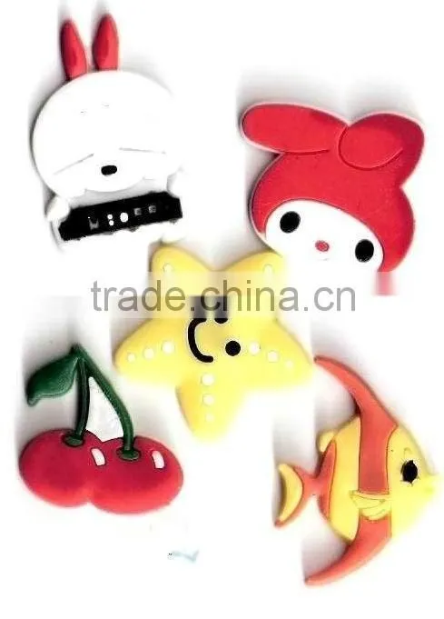 China Wholesale Soft PVC Shoe Button Buckles