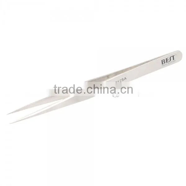 BST-212SA Highly Precise Professional Stainless Steel Tweezers for Repairing Matt Tweezers