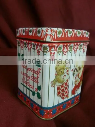 square scented soy tin candle