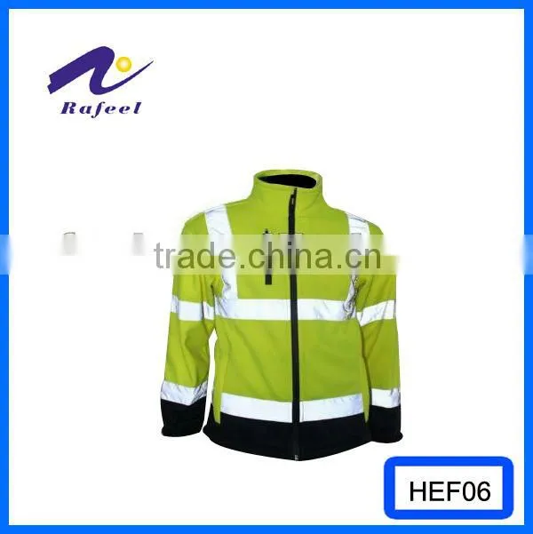 Functional High Visibility quilted bomber jacket