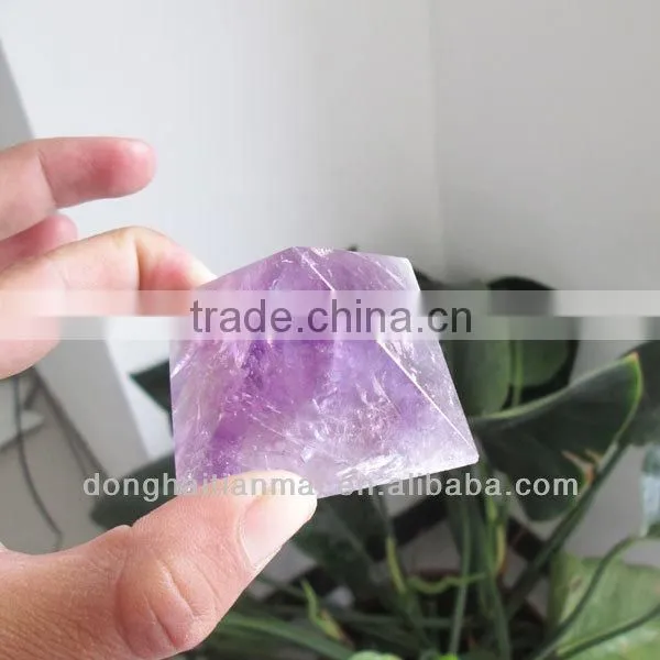 Hot Sale Natural Amethyst Crystal Pyramid Energy Purple Rock Crystal Gift&Decorate
