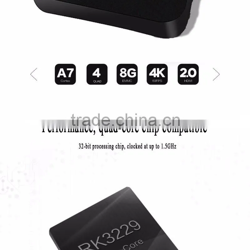 High Quality TOP V88 RK3229 1G 8G Android 5.1 TV Box