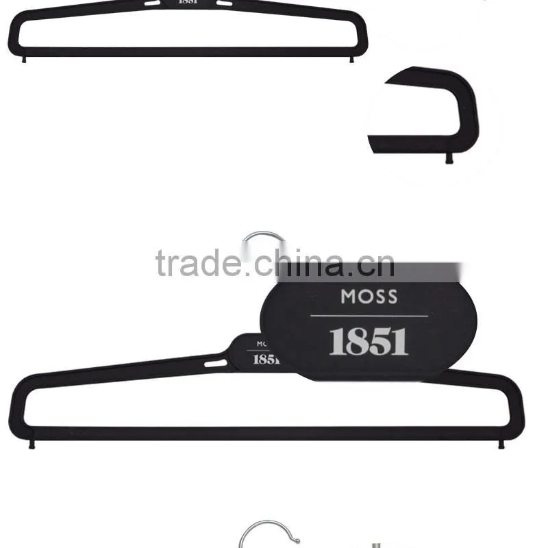 Chrome Hook Cheap Flat Pant Hanger With Foam With PVC Strip