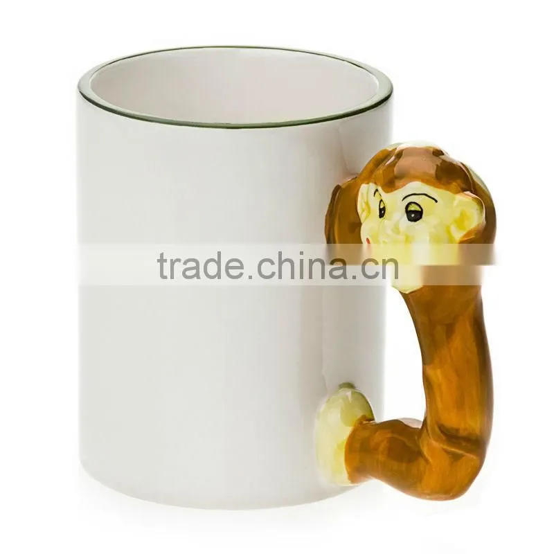 Sublimation mugs with 3d animal
