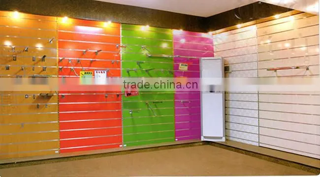 Grooved MDF Wooden Board Slat Wall Display