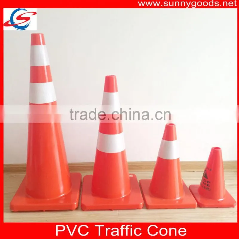 height 700mm PVC glow in the dark traffic cone