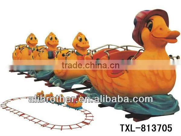 New design high quality cheapest Amusement Outdoor Playground Electric Mini Track Train