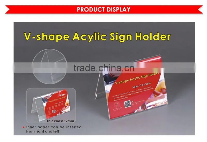 Acrylic Sign Holder