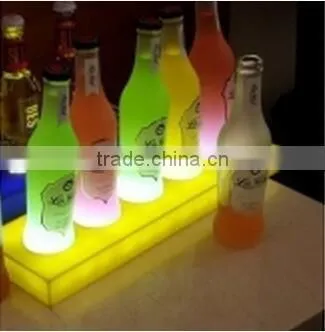 with led light acrylic wine display stand