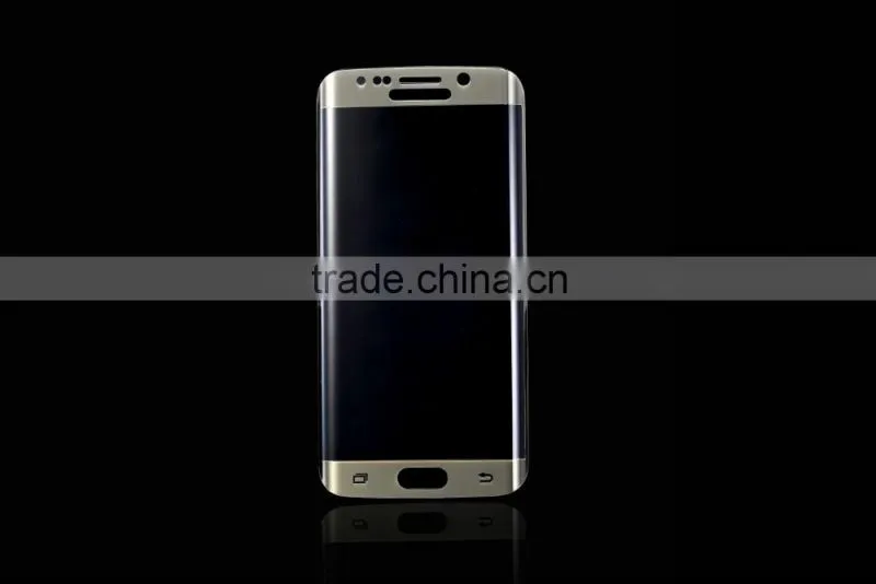 high clear cell phone protector, color tempered glass screen protector for s6 edge tempered glass