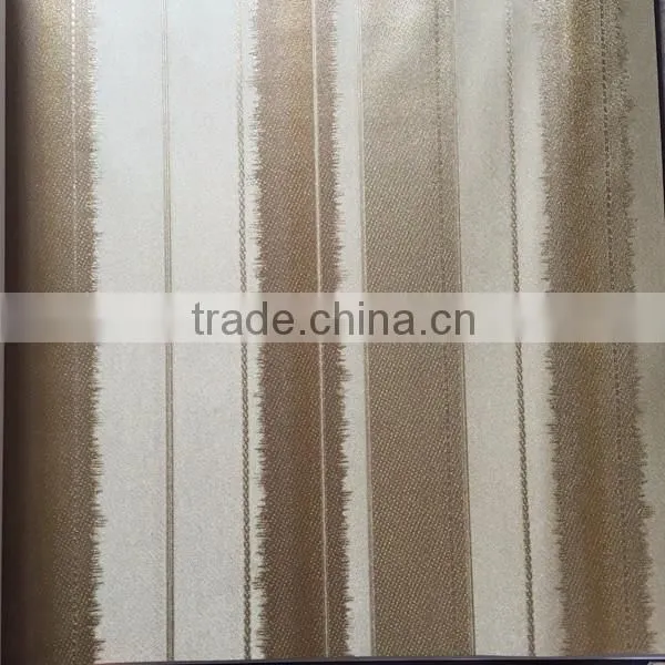 hot washable modern strip vinyl wallpaper for home decoration
