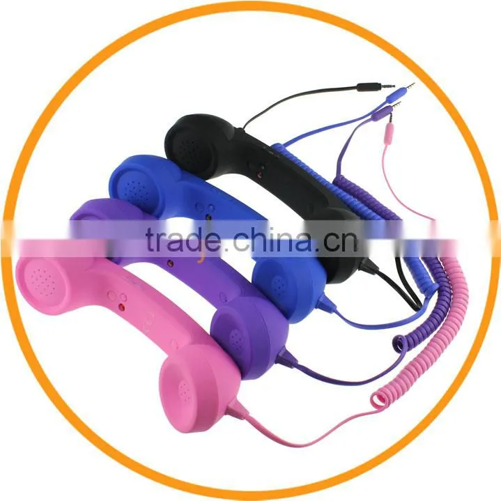3.5mm Wired Mic Retro Phone Handset Telephone Receiver for iPhone from Dailyetech