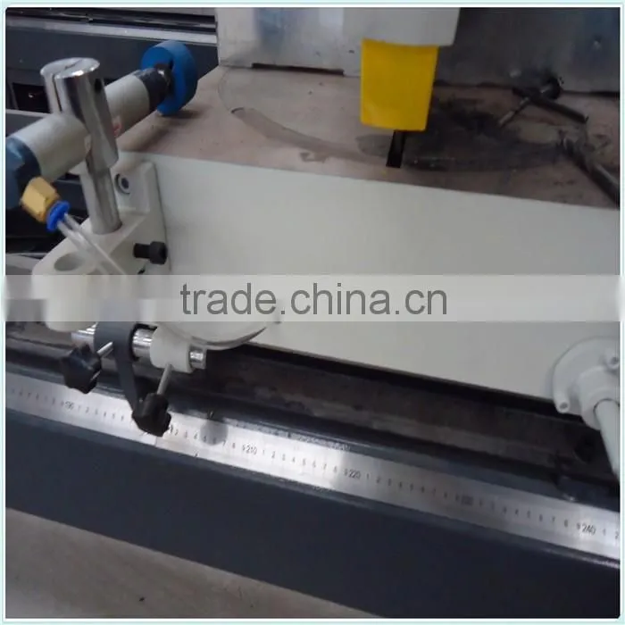 High quality plastic window profile cutting equipment with two head