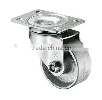 Good Quality Heavy Duty Cast Iron Wheel Top Plate Caster