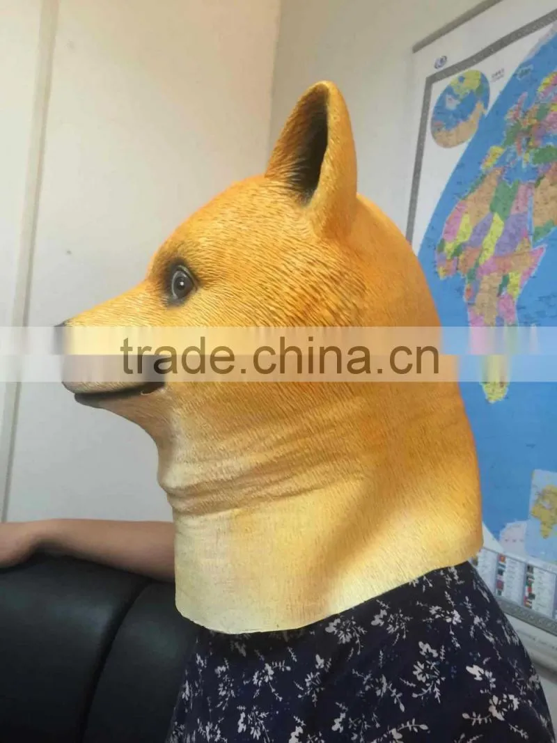 Hot selling Eco-Friendly animal head masks for party latex horse head mask