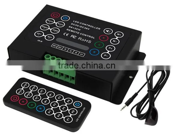 DC5V-DC36V programmable controller led strip rgb controller IR remote