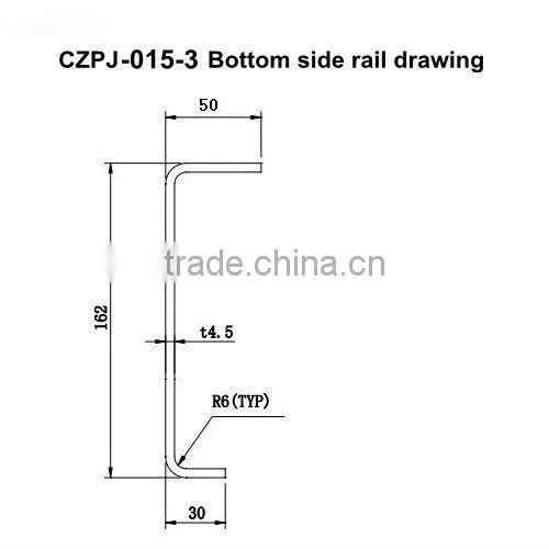 CZPJ-015 Container fittings container bottom side rail