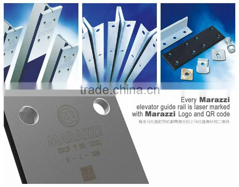 Marazzi T127-1/BE High Precision Machined Elevator Guide Rails