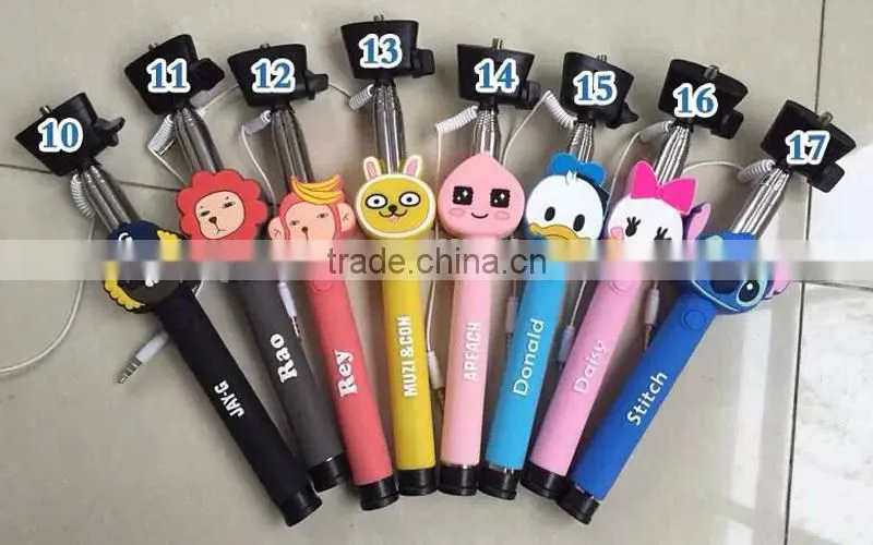 Wholesale Mobile Accessory Hot Selling Gadget Wired Control selfie stick