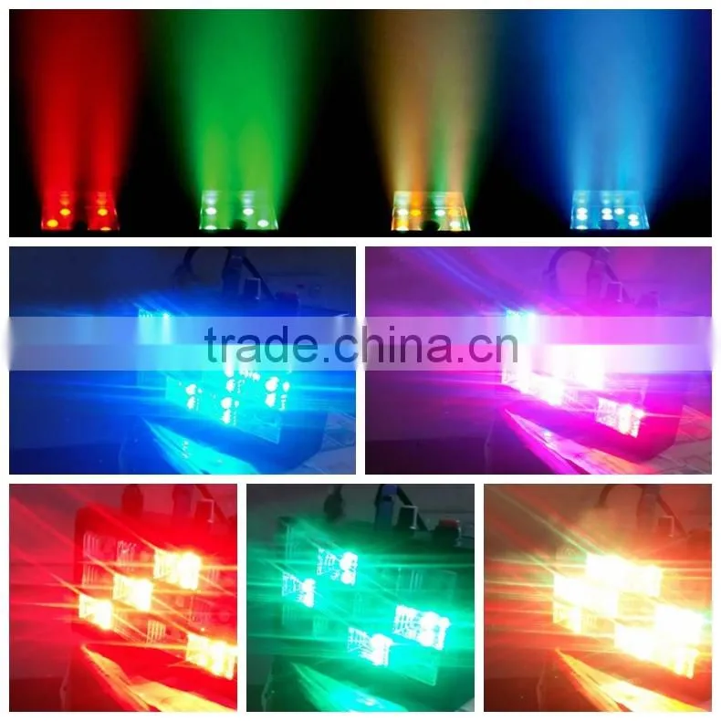12PCS mini rgb led strobe light led stage light Disco Party light
