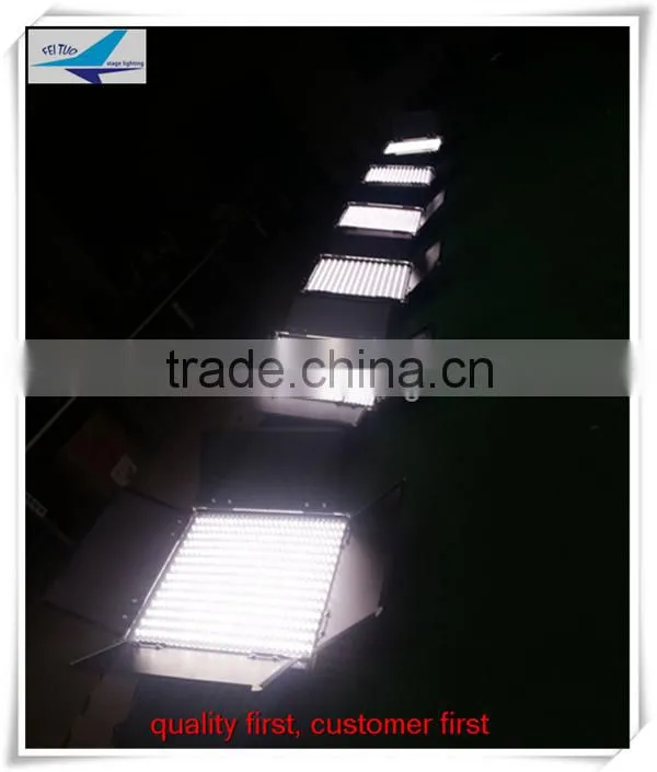 Warm & cool white background 896pcs pannel led theater stage light/led studio light