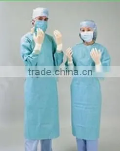 one size disposable nonwoven hospital gown