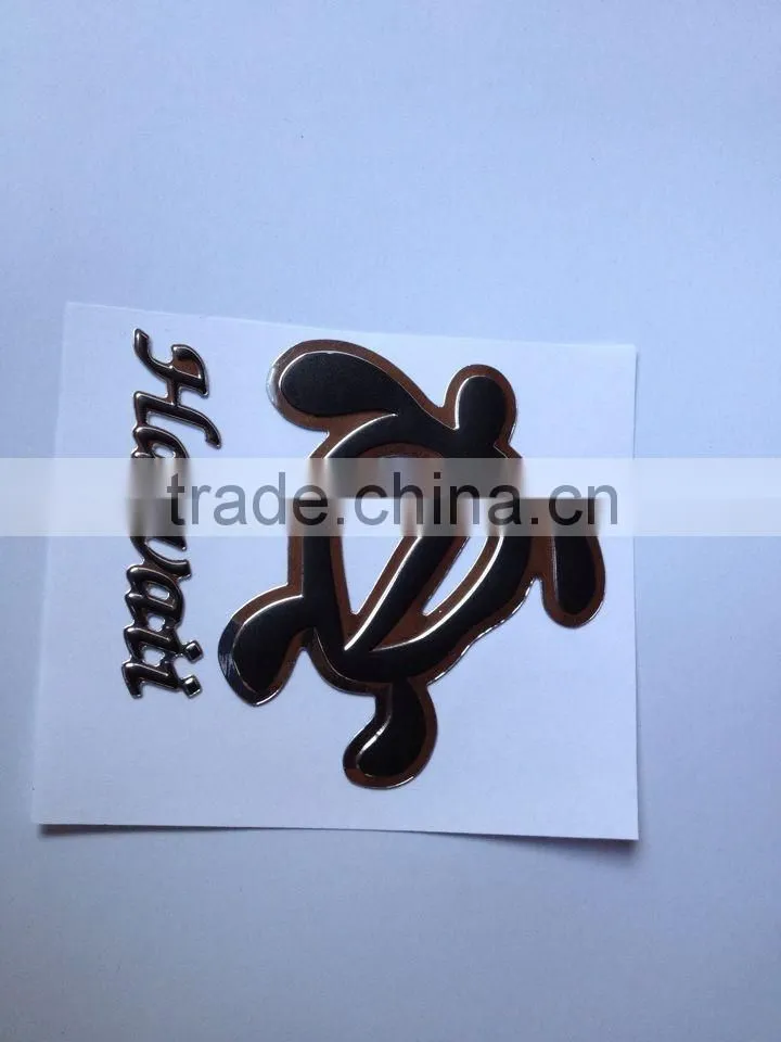 flower shape hawaii 3d pvc sticker,soft plastic 3D PVC car sticker